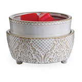 Vintage White 2-in1 Wax Warmer Wax Warmers Karma Koated