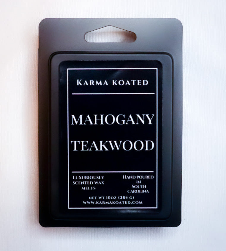 Mahogany Teakwood Wax Melts – Karma Koated