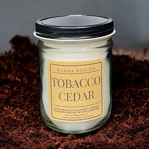 Tobacco Cedar Single-Wick Candle 8oz