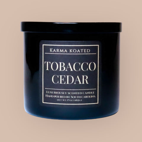 Tobacco Cedar 3-Wick Candle 17oz