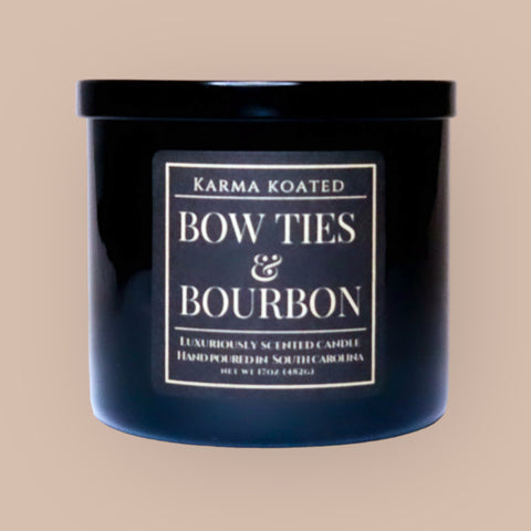 Bow Ties & Bourbon 3-Wick Candle 17oz
