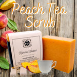 Peach Tea Scrub Soap Bar Soap Bars Karma Koated 