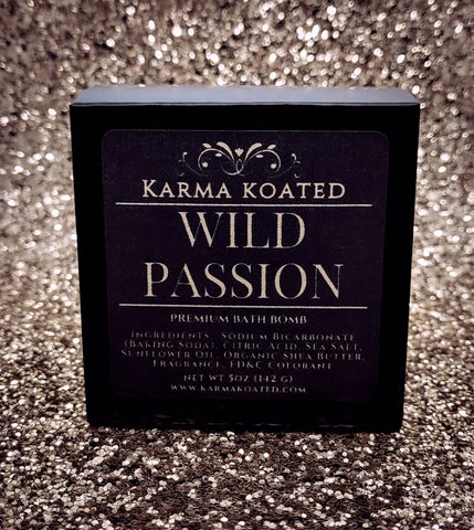 Wild Passion Bath Bomb Bath Bombs Karma Koated 