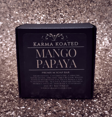 Mango Papaya Soap Bar Soap Bars Karma Koated 