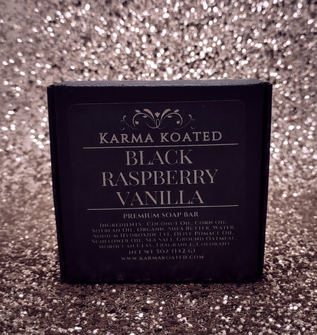 Black Raspberry Vanilla Soap Bar Soap Bars Karma Koated 
