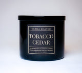 Tobacco Cedar 3-Wick Candle 25oz Candle Karma Koated 