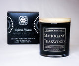 Mahogany Teakwood 2-Wick Candle 10oz Candle Karma Koated 